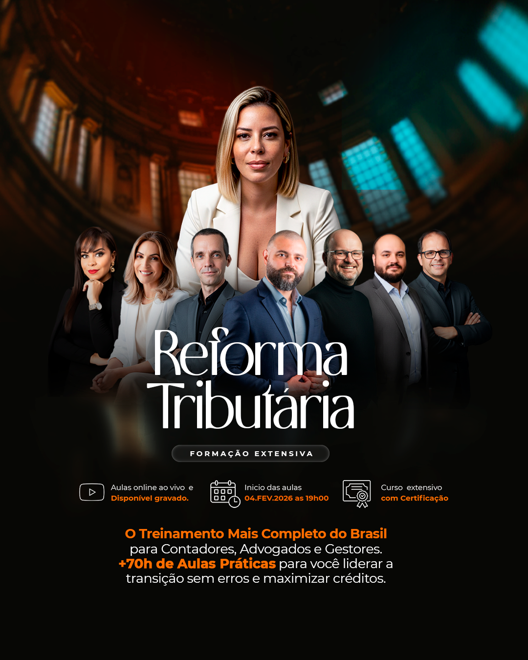 Formação Extensiva na Reforma Tributária (IBS, CBS e Seletivo)